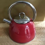 Red Stainless Steel 2.5 Litre Kettle